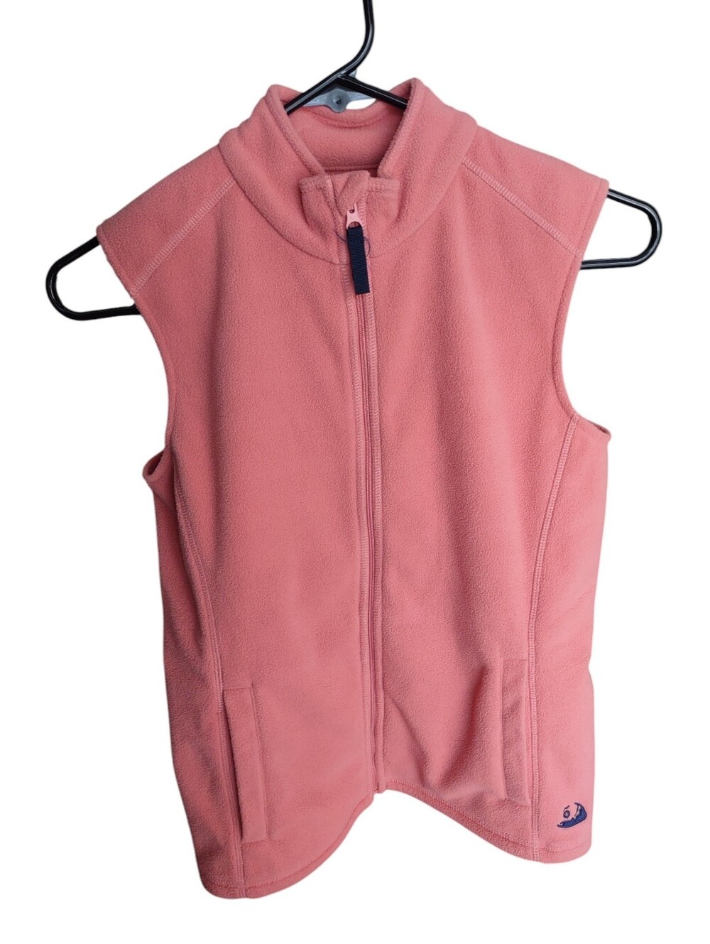 Murrays Toggery Shop Medium Pink Fleece Vest Nantucket Red Collection